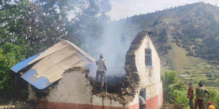 Dalit’s house torched for eloping with ‘upper-caste’ girl in Jumla